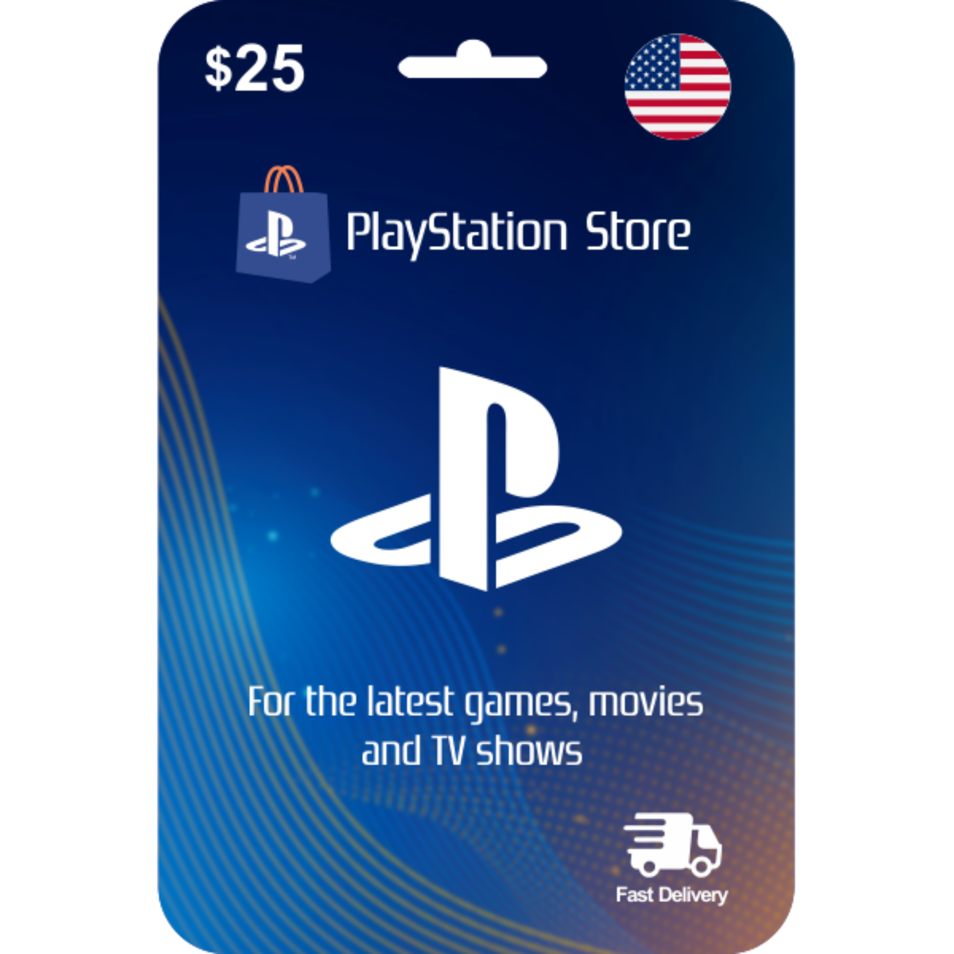 $25 Playstation Network Card for PSN/PSP/PS3/PS4 *NEW*