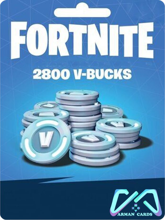 FORTNITE 2800 V-BUCKS CARD